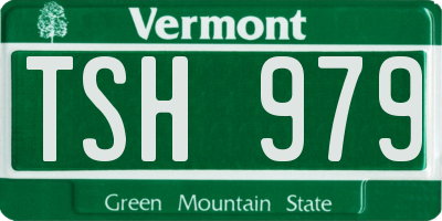 VT license plate TSH979