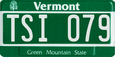 VT license plate TSI079