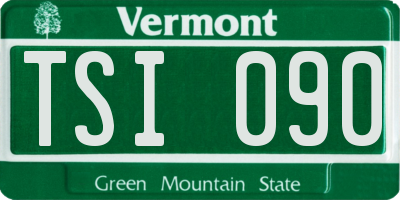 VT license plate TSI090