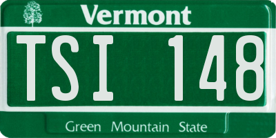 VT license plate TSI148