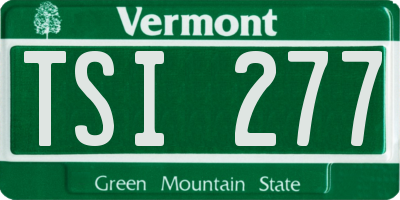 VT license plate TSI277
