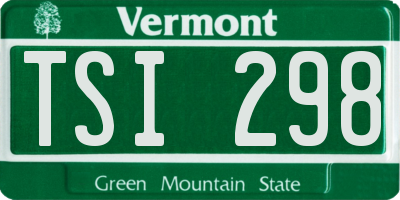 VT license plate TSI298