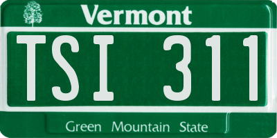 VT license plate TSI311
