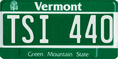 VT license plate TSI440