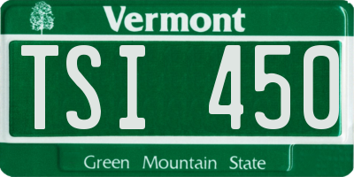 VT license plate TSI450