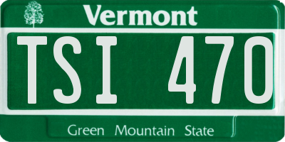 VT license plate TSI470