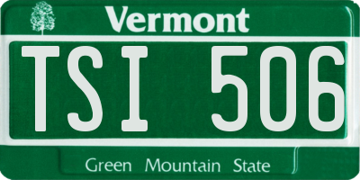 VT license plate TSI506