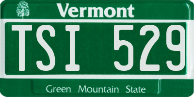 VT license plate TSI529