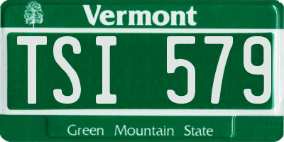 VT license plate TSI579