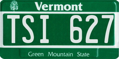 VT license plate TSI627