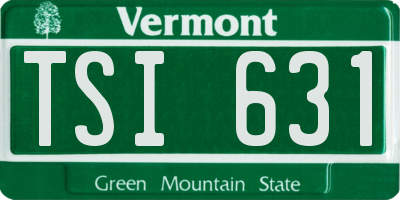 VT license plate TSI631