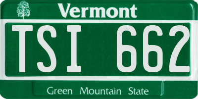 VT license plate TSI662