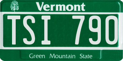VT license plate TSI790