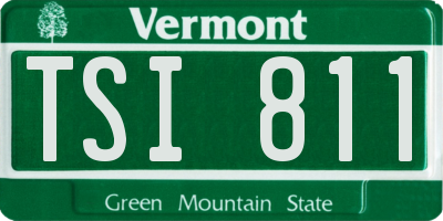 VT license plate TSI811