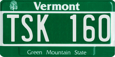 VT license plate TSK160