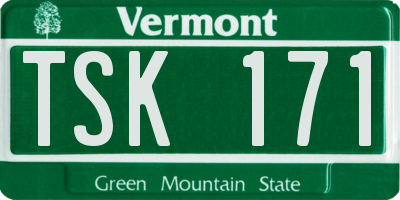 VT license plate TSK171