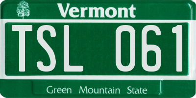 VT license plate TSL061