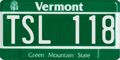 VT license plate TSL118