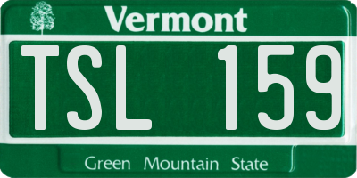 VT license plate TSL159