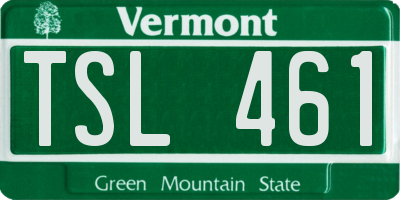 VT license plate TSL461