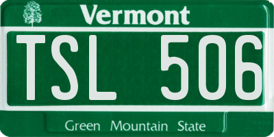 VT license plate TSL506