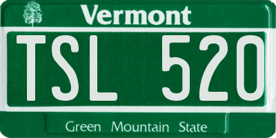 VT license plate TSL520