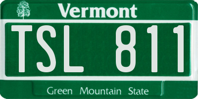 VT license plate TSL811