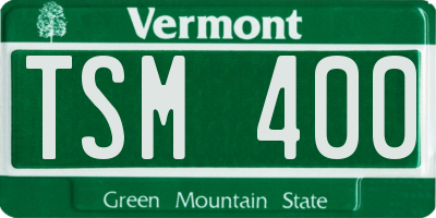 VT license plate TSM400