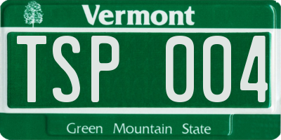 VT license plate TSP004