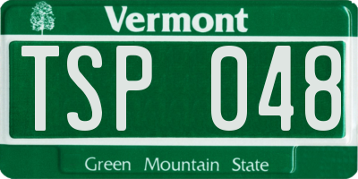 VT license plate TSP048