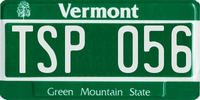 VT license plate TSP056