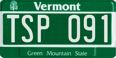 VT license plate TSP091