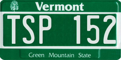 VT license plate TSP152