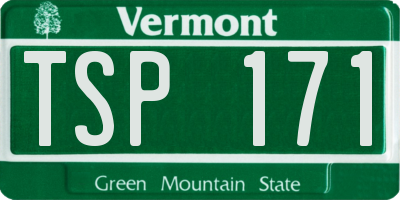 VT license plate TSP171