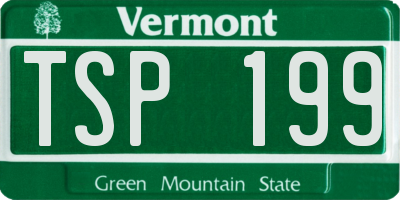 VT license plate TSP199