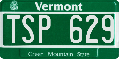 VT license plate TSP629