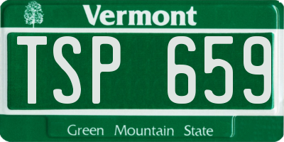 VT license plate TSP659