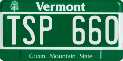 VT license plate TSP660