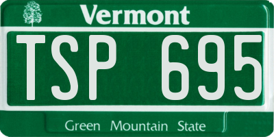VT license plate TSP695