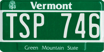 VT license plate TSP746