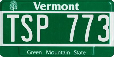 VT license plate TSP773
