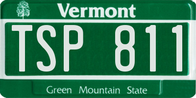 VT license plate TSP811