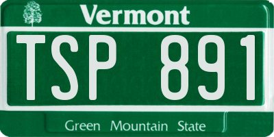 VT license plate TSP891