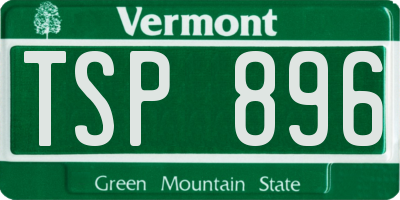 VT license plate TSP896