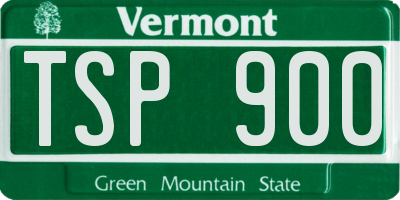 VT license plate TSP900