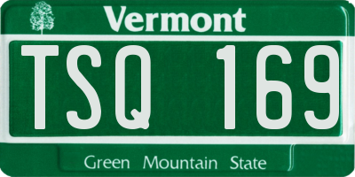 VT license plate TSQ169