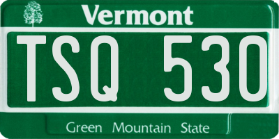 VT license plate TSQ530