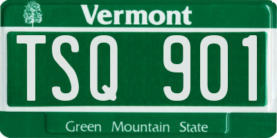 VT license plate TSQ901
