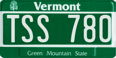 VT license plate TSS780