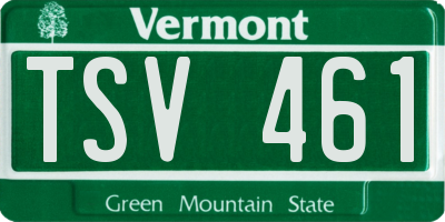 VT license plate TSV461